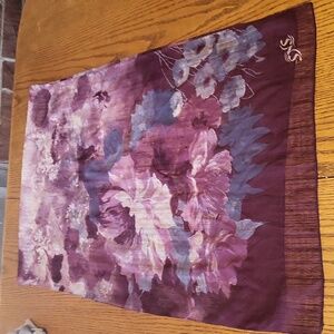 Beautiful purple and blue floral scarf